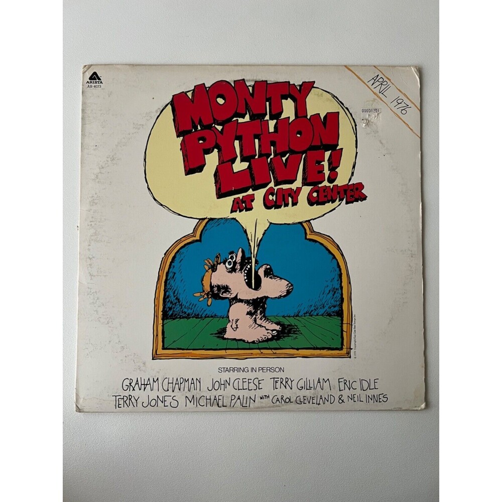 Monty Python Live At City Center April 1976 LP Arista AB 4073 EX Cleaned